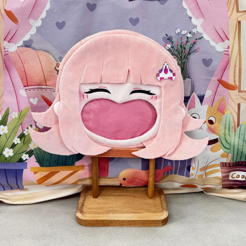 Anime Game Danganronpa Nanami ChiaKi Kawaii Face Cosplay Plush Itbag Lolita Women Shoulder Bag Funny Backpack Decor Fans Gifts