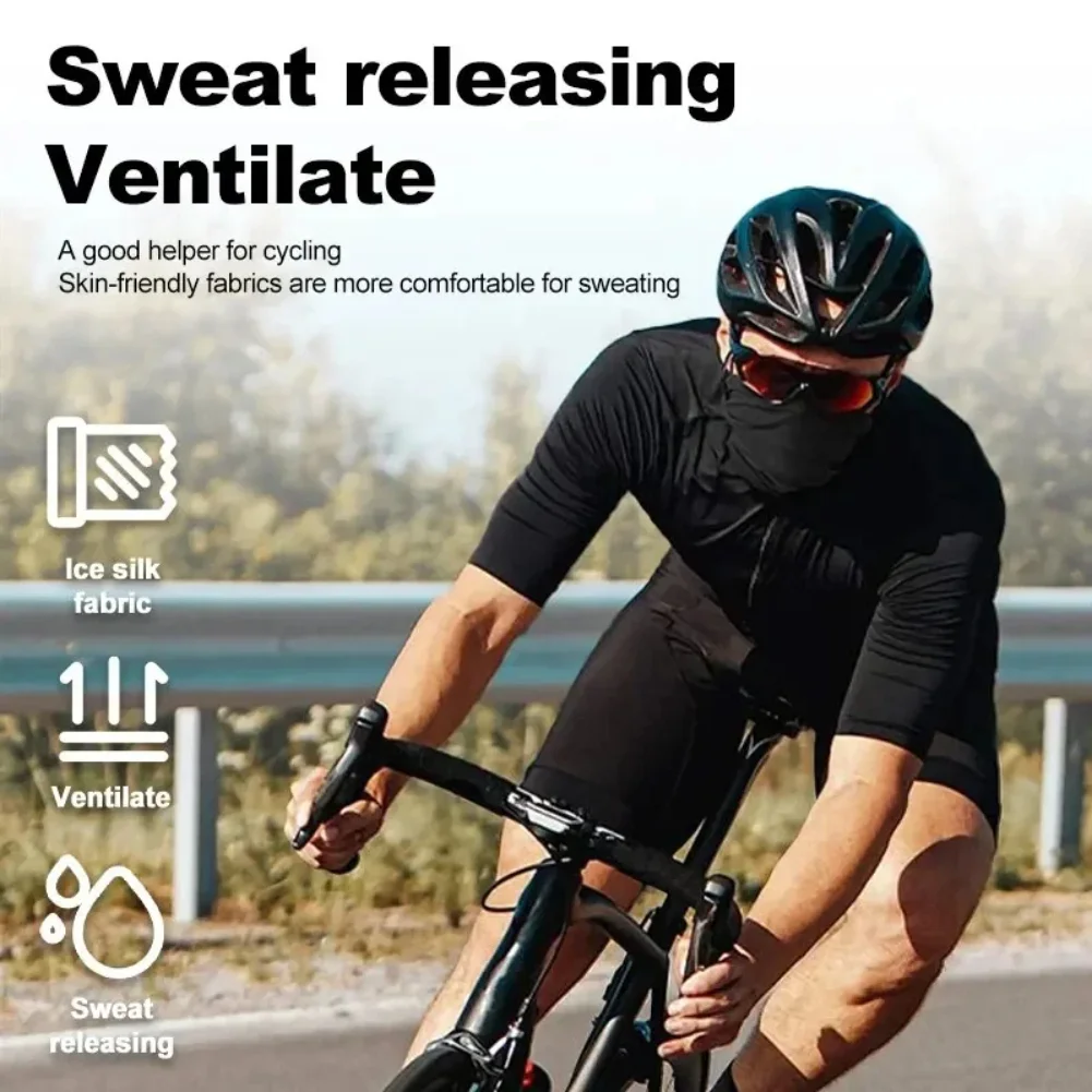 Cycling Face Mask Absorb Sweat Breathable Fishing Training Sport UV Face Scarf Neck Gaiter Summer Face Bandana Safety protection