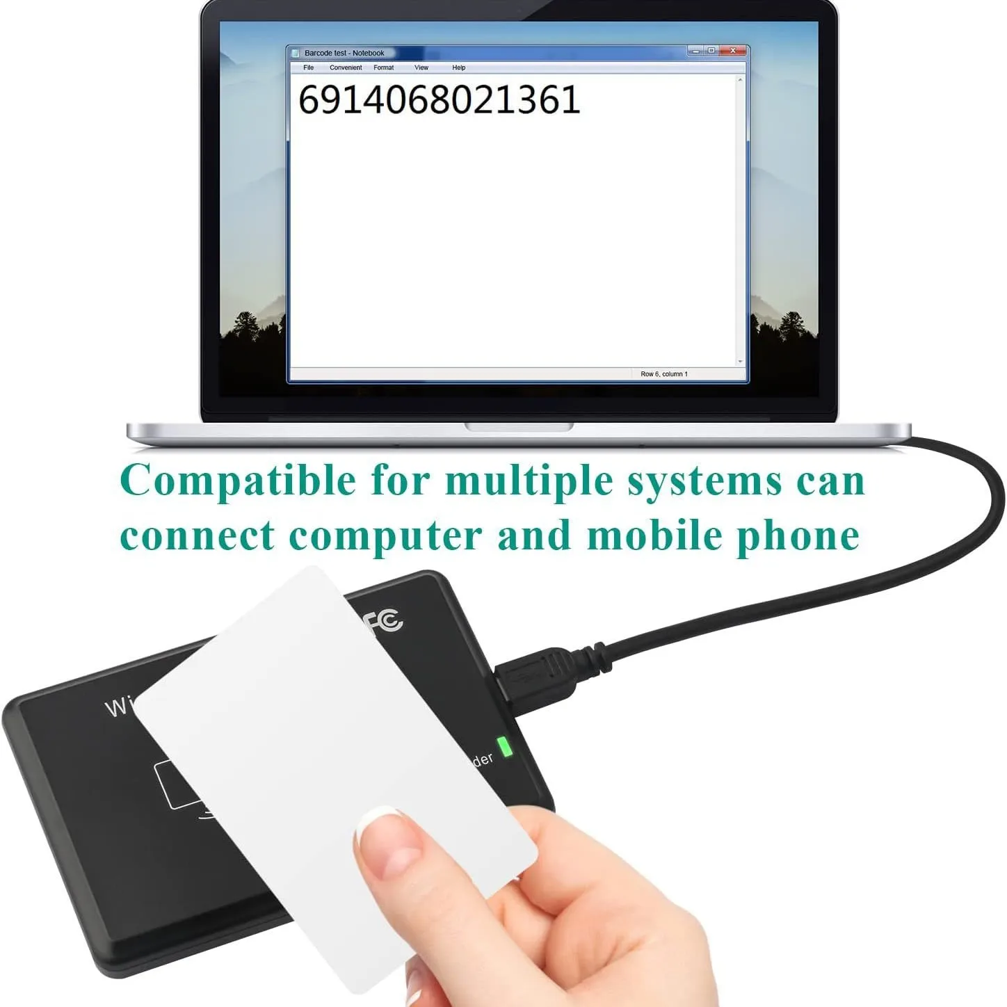 Smart RFID Card Reader 125KHz 13.56MHz ID IC Dual Frequency Access Control Encrypted Programmer Reader With USB Interface