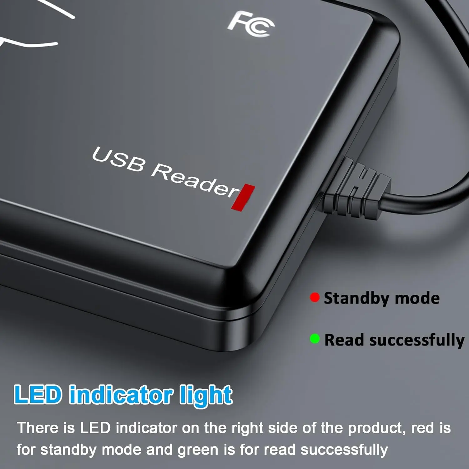 Smart RFID Card Reader 125KHz 13.56MHz ID IC Dual Frequency Access Control Encrypted Programmer Reader With USB Interface