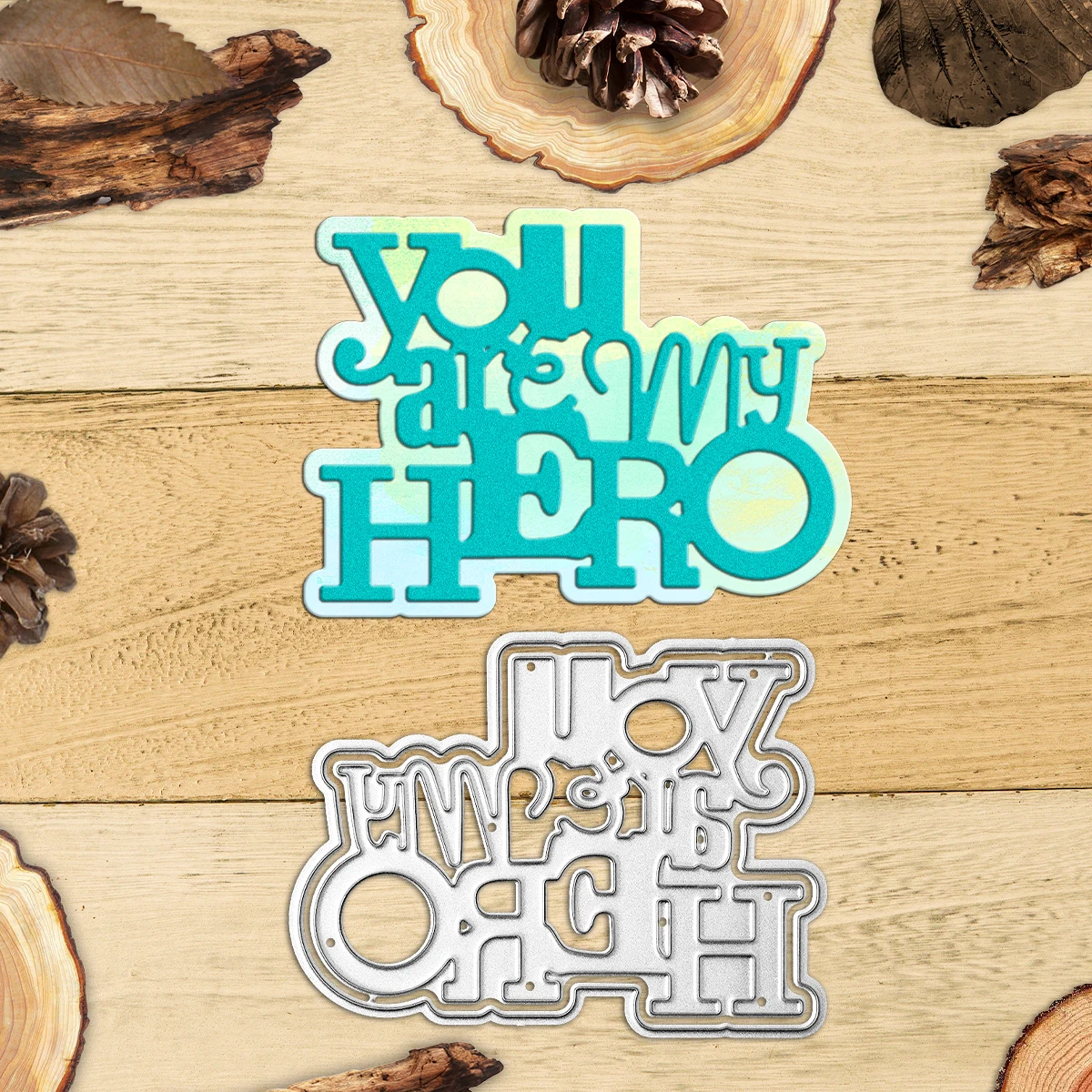 MangoCraft You Are My Hero Mini Cutting Dies Set DIY Scrapbooking Supplies Metal Cut Dies Knife Mold For Cards Albums Decor