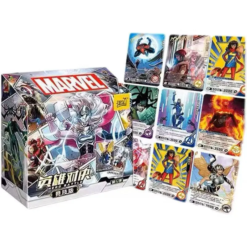KAYOU Marvel Hero Duel Competitive Edition Cards Featuring Core Characters Like Thor Spider Man Collectible Anime Inspired Card