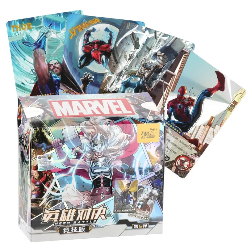 KAYOU Marvel Hero Duel Competitive Edition Cards Featuring Core Characters Like Thor Spider Man Collectible Anime Inspired Card