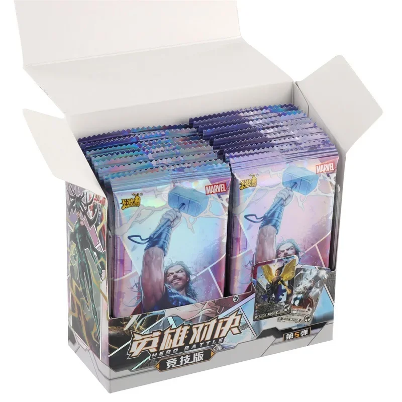 KAYOU Marvel Hero Duel Competitive Edition Cards Featuring Core Characters Like Thor Spider Man Collectible Anime Inspired Card
