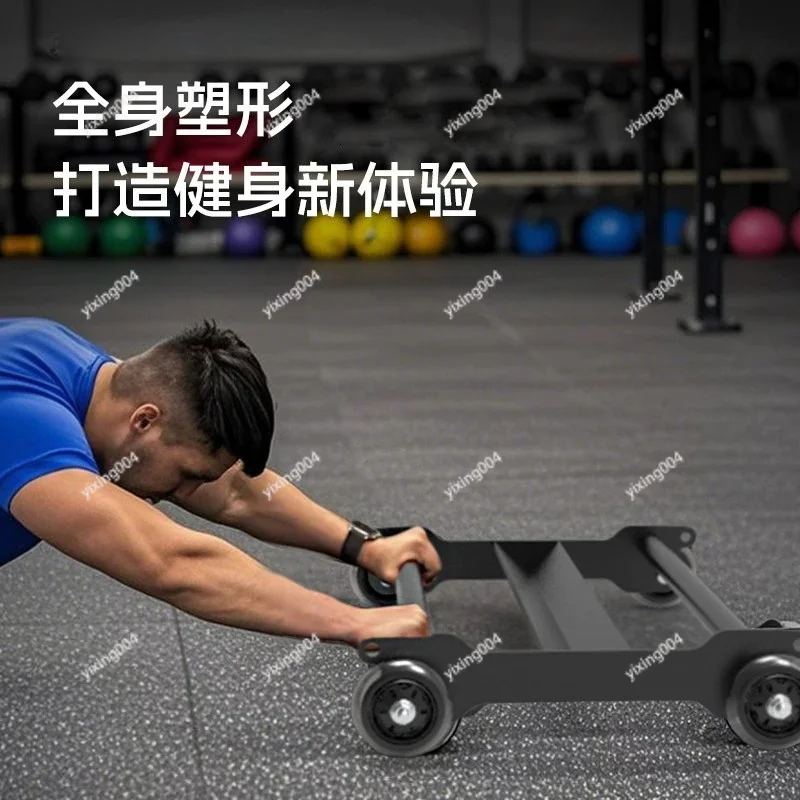 4-Wheel Multi-function Ab Roller Home & Gym Core Strength Training Fitness Equipment