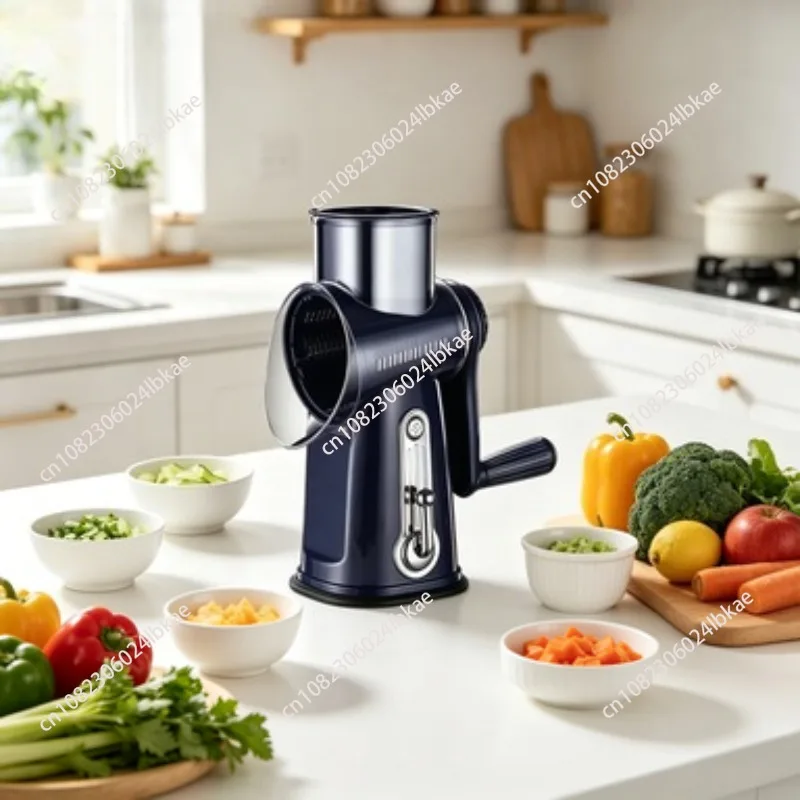Multifunctional vegetable cutter, hand roller, silk wiper, slicer, potato grater, shredding and cutting machine  AAA
