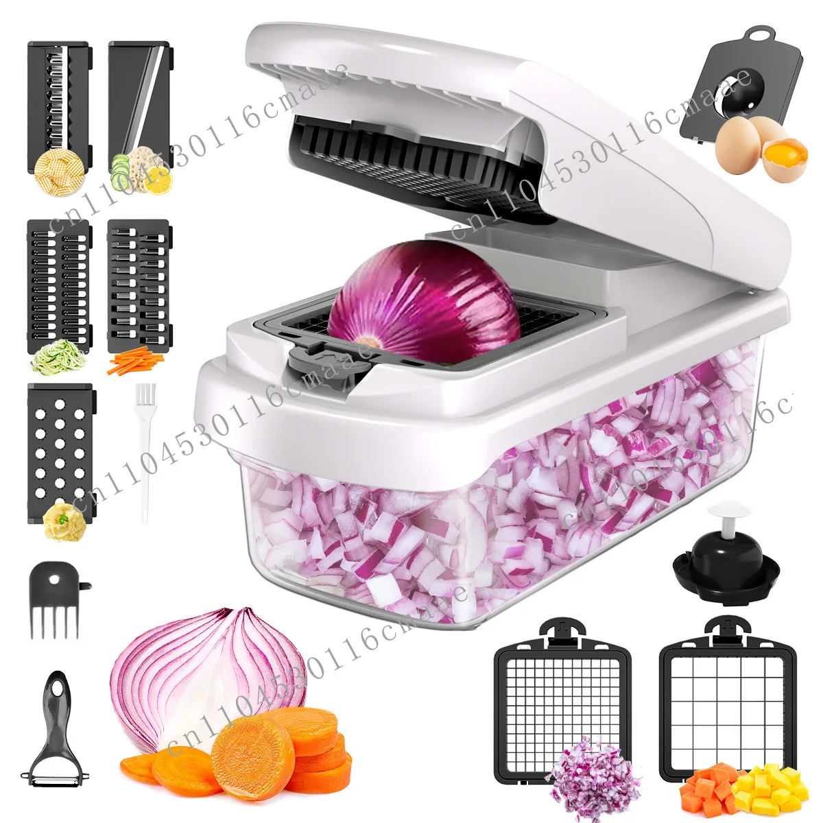 Multifunctional vegetable cutter 15-in-1 kitchen vegetable cutting artifact potato grater vegetable 818 slicer