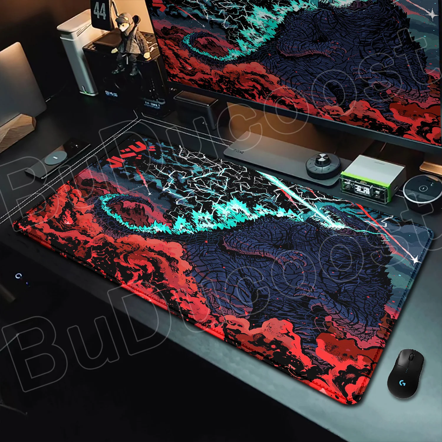 G-Godzillaes Mouse Pad Personalized Pattern 900x400mm XXL Lockedge Office Laptop Game Computer Desk Mat Table Keyboard Mouse Pad
