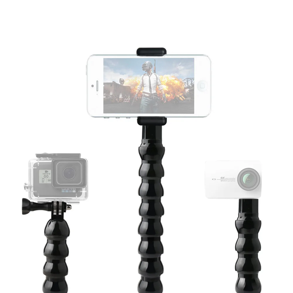 Flexible Monopod Rod Selfie Stick Extension Arm Stand Holder Gooseneck for Gopro Hero SJcam Yi DJI OSMO Action Camera