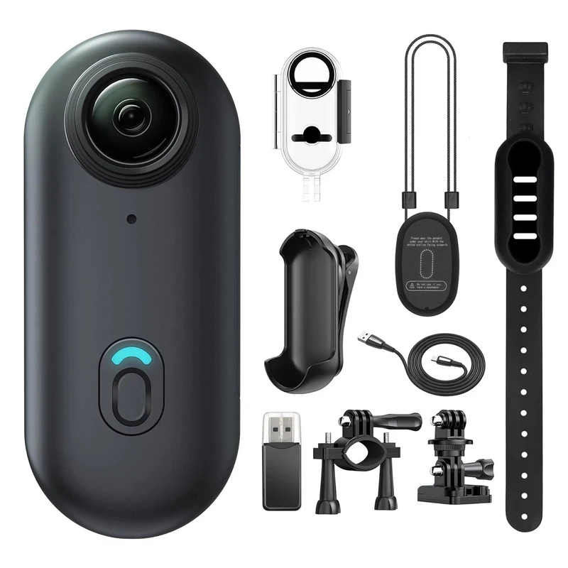 4K Waterptoor Thumb Pocket Small Action POV WI-FI Live Stream Mini Body Black 128GB Wearable Battery Cop Cam