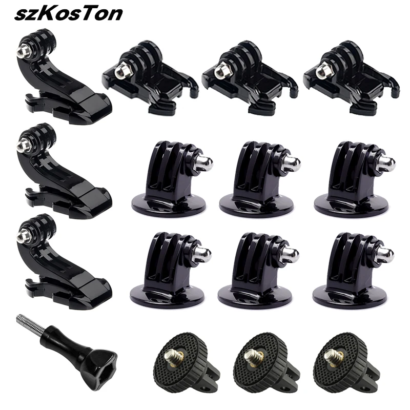 J Hook + Buckle Clip Quick Release Mount + Long Thumb For Go Pro Hero 13 12 11 10 9 8 Insta 360 X6 X5 X4 DJI OSMO Action 6 5 Pro