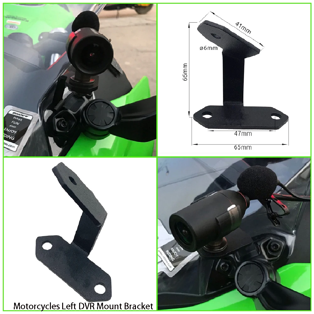 Fit for Kawasaki Ninja 500 650 ABS EX500 EX650 2018-2024 Motorcycle Left Side Spotlight Bracket DVR Data Recorder Mount Bracket