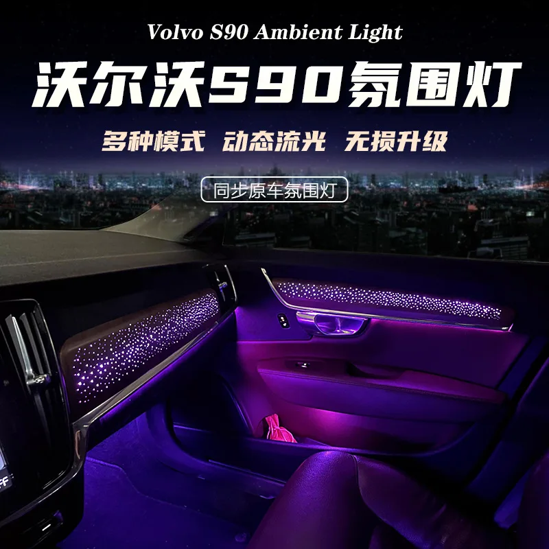 It is suitable for Volvo S90 ambient lighting panel replacement modified auto parts interior special atmosphere lighting