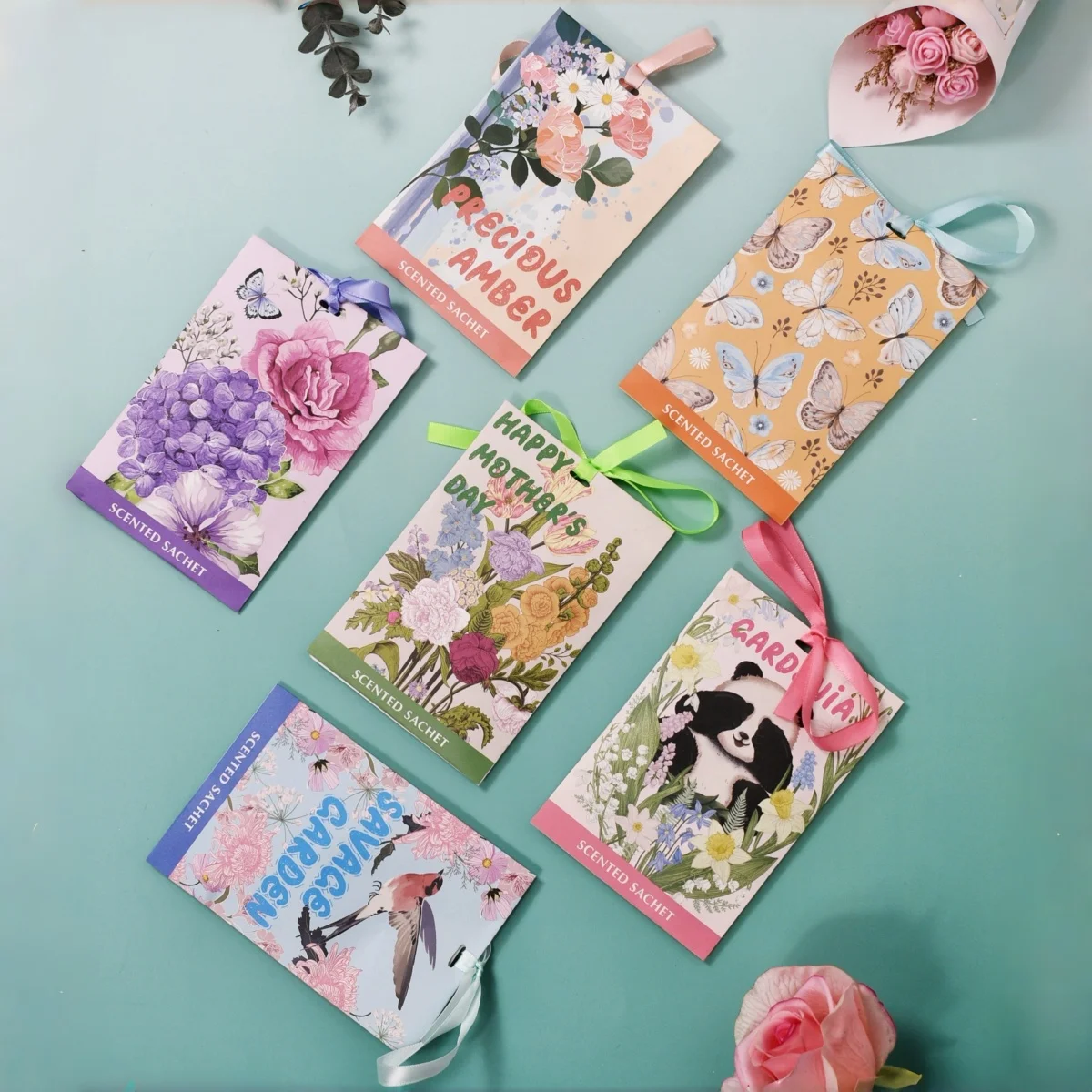 Hanging Scented Sachet Air Freshener Bag for Closet Drawer Wardrobe Car Long Lasting Fragrance