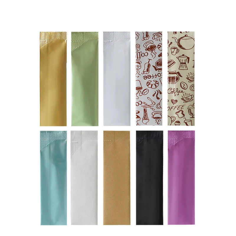 100pcs Open Top Heat Sealable Food Stick Honey Sachet Aluminium Foil 5g Powder Small Packaging Sample Sachet Bags