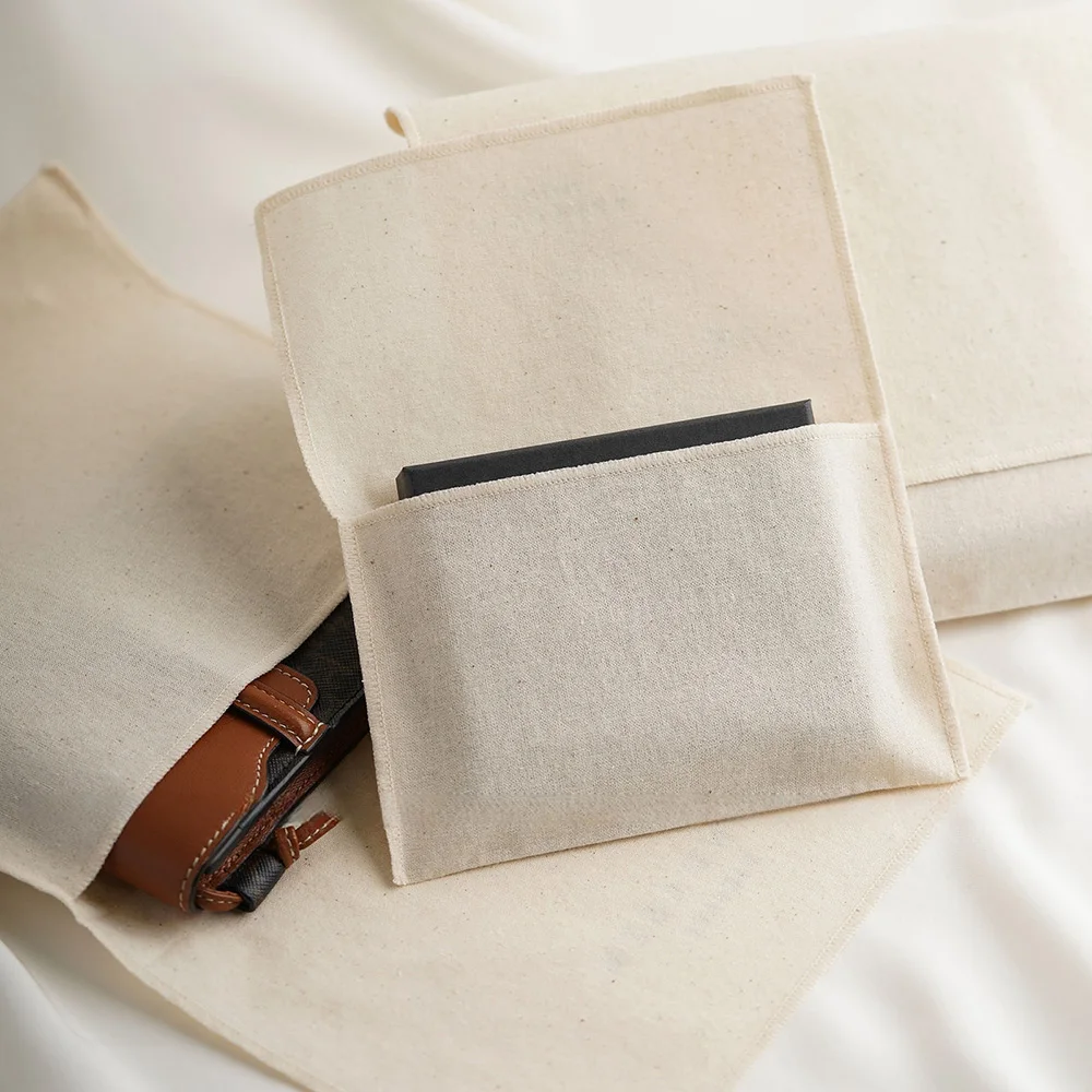 Envelope Bag Cotton Jewelry Dust Bag Customized Wedding Party Candy Gift Bag Makeup Package Sachets Cosmetic Packaging Pouches
