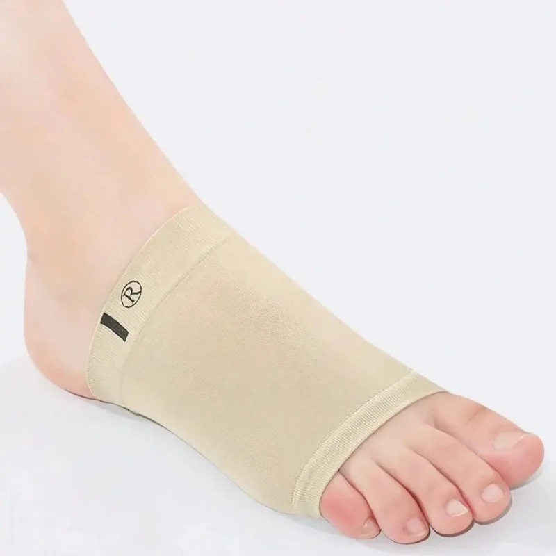 Elastic Arch Support Shock Absorbing Slip on Foot Cushion Insoles Sports Pads for Men Women
