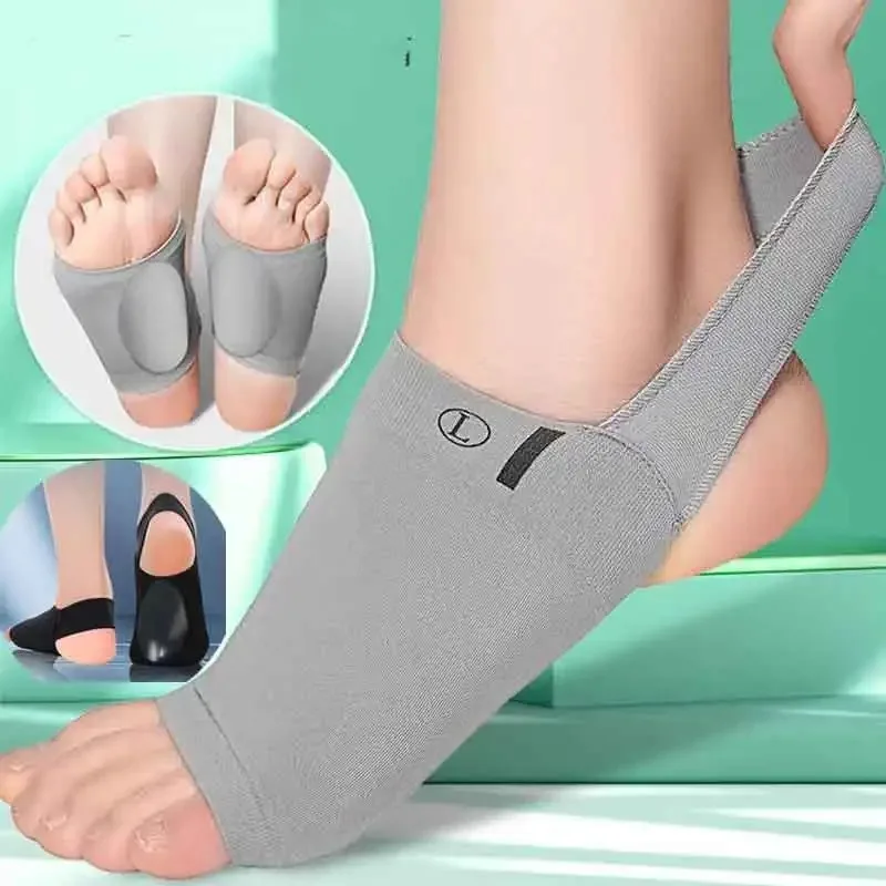 Silicone Arch Support Insoles for Women Men Flat Foot Corrector Orthotic Inserts Plantar Fasciitis Pain Relief Heel Cups