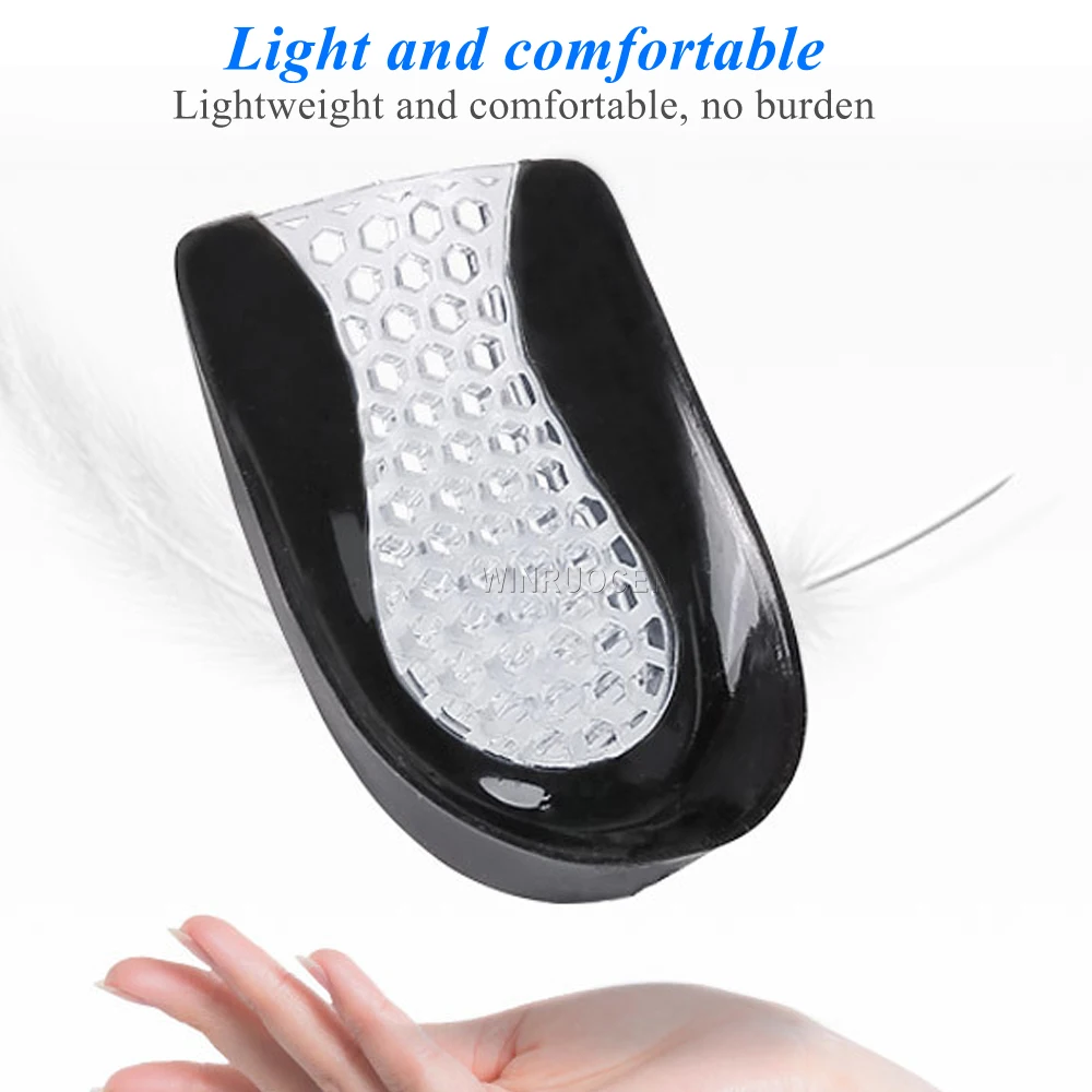 1 Pair gel insole silicone Men Women heel Cushion insoles soles relieve foot pain Spur Support Shoe pad High Heel Inserts