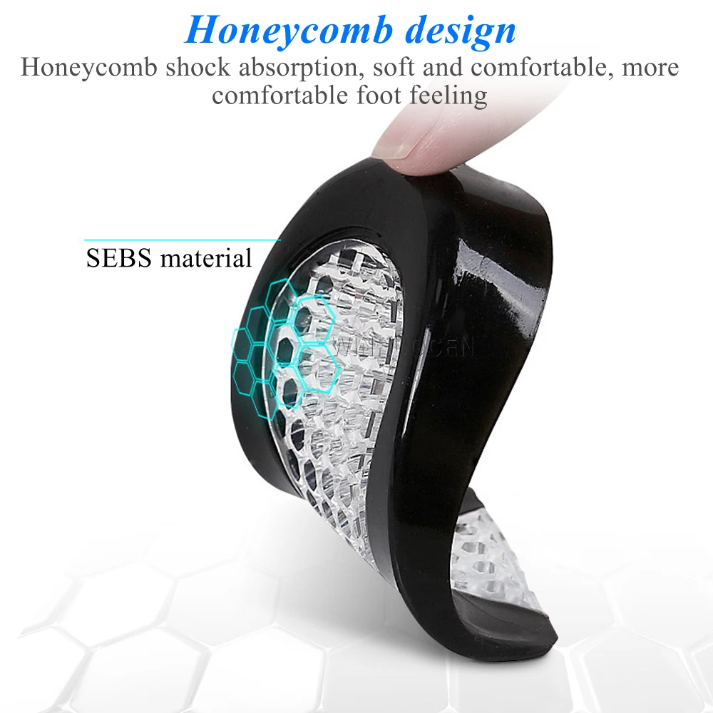 1 Pair gel insole silicone Men Women heel Cushion insoles soles relieve foot pain Spur Support Shoe pad High Heel Inserts
