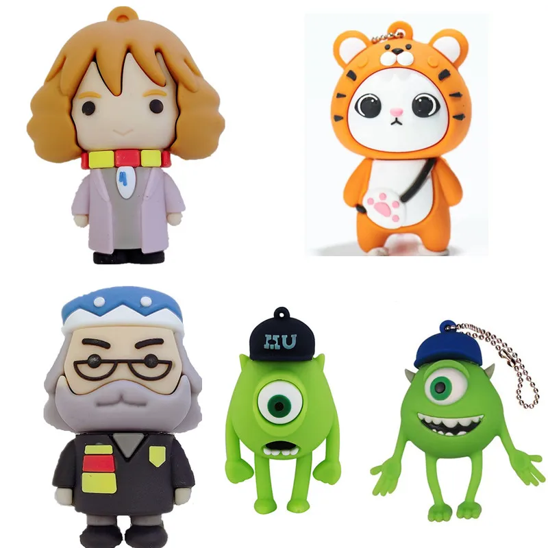 128G The New cute Cartoon flash card usb flash drive 4GB 8GB 16GB cute pen drive 32G 64G 256G inch memory stick memory disk gift