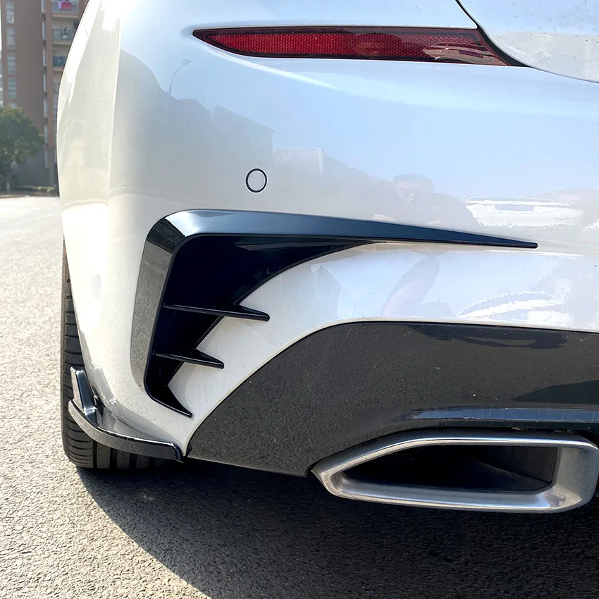 Car Bumper Spoiler Rear Lip Anti-collision Side Skirt Side Air Vent Cover Trim For BMW 3 Series G20 G28 318i 320i 330i 2019-2022