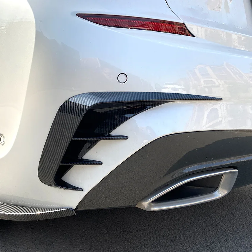 Car Bumper Spoiler Rear Lip Anti-collision Side Skirt Side Air Vent Cover Trim For BMW 3 Series G20 G28 318i 320i 330i 2019-2022