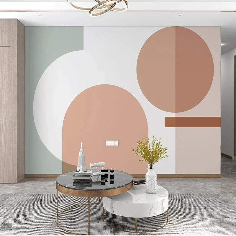 Custom Any Size 3D Mural Wallpaper Geometric Personality Background Arc Decorative Shape Papel Pintado Pared Home Décor Tapety