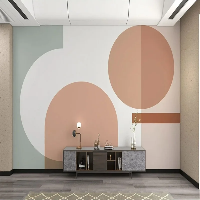 Custom Any Size 3D Mural Wallpaper Geometric Personality Background Arc Decorative Shape Papel Pintado Pared Home Décor Tapety