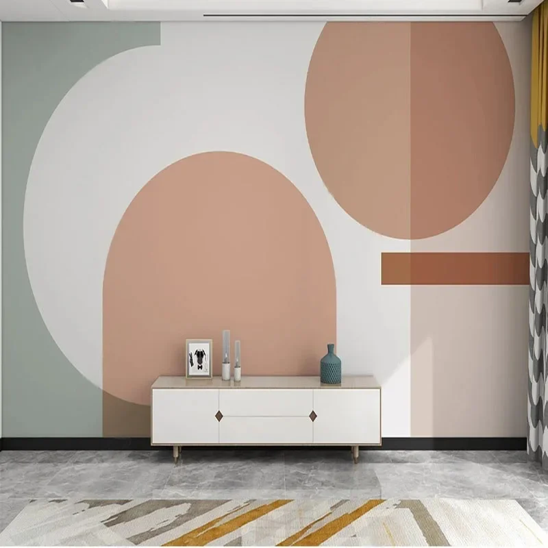 Custom Any Size 3D Mural Wallpaper Geometric Personality Background Arc Decorative Shape Papel Pintado Pared Home Décor Tapety