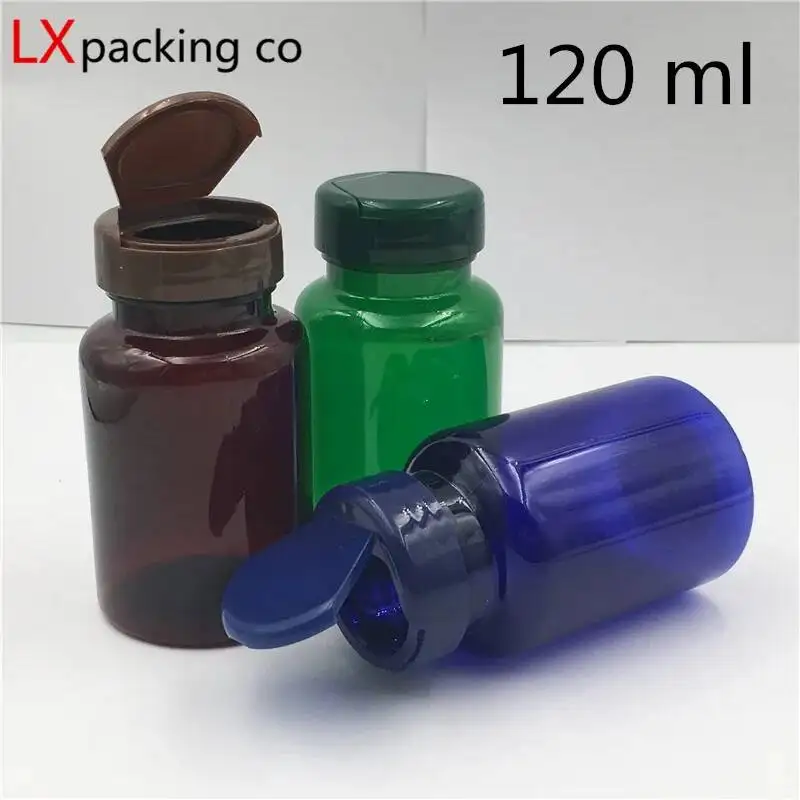 50PCS 80ML 120ml 150ML 200 250ML Brown Green Plastic Empty Bottles Jar Creams Powders Bath Salts Cosmetic Containers Retail Pot