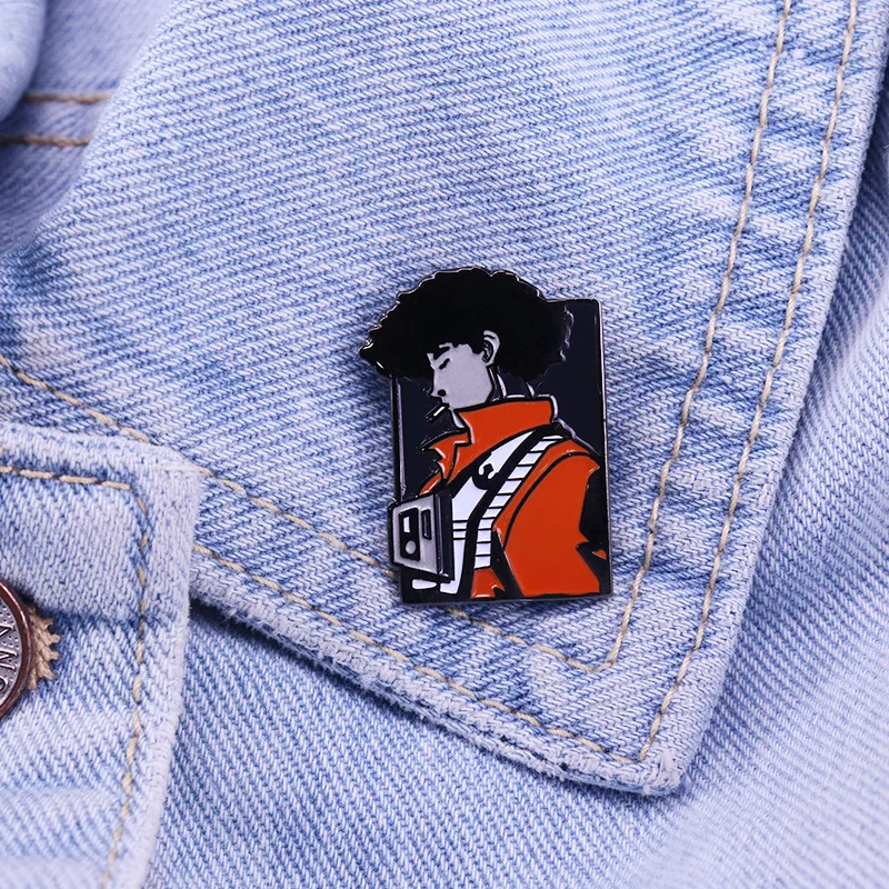 Space Trek Enamel Pins Custom Galactic Alien War Science Fiction Movie Brooches Luxury Copper Lapel Badges Fashion Jewelry