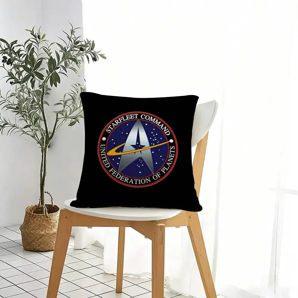 S-Star Trek Spock Space  Pillow Case Square Double-Sided Sofa Cushion Cover Bedroom Bedside Pillow Gift