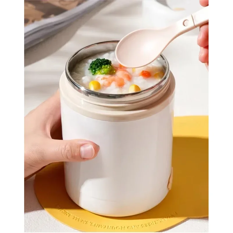 600ML USB Electric Heating Lunch Box Portable Picnic Milk Drink Food Heater Stainless Steel Food Warmer Container 5V 12V 24V