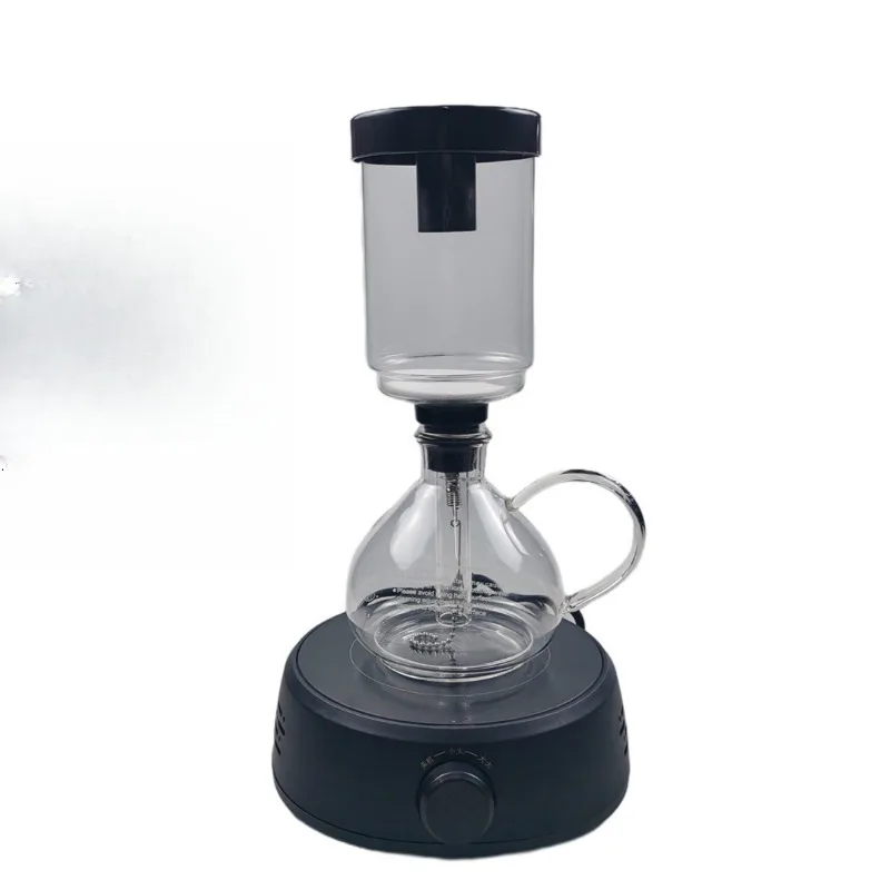 Siphon coffee pot set gift box retro hand grinder coffee machine household glass brewing pot siphon pot coffee utensils