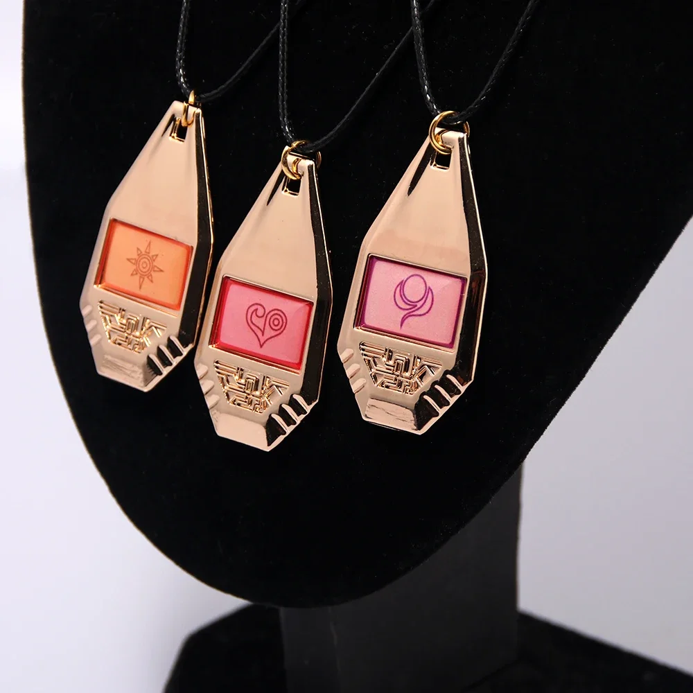 Digimon Adventure Necklace Jewelry Cosplay Digvice Anime Figure Accessories Totem Badges Backpack Pendants Kids Toys Gifts