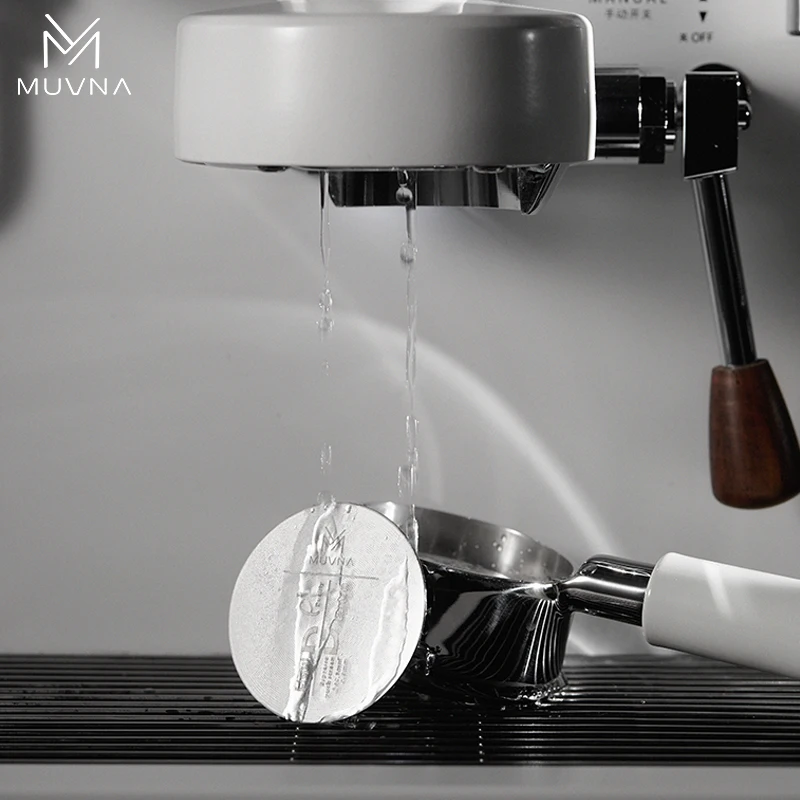MUVNA Ultra-thin Espresso Puck Screen, Multilayer Metal Coffee Filters with Stainless Steels for 51/54/58mm Portafilter Basket