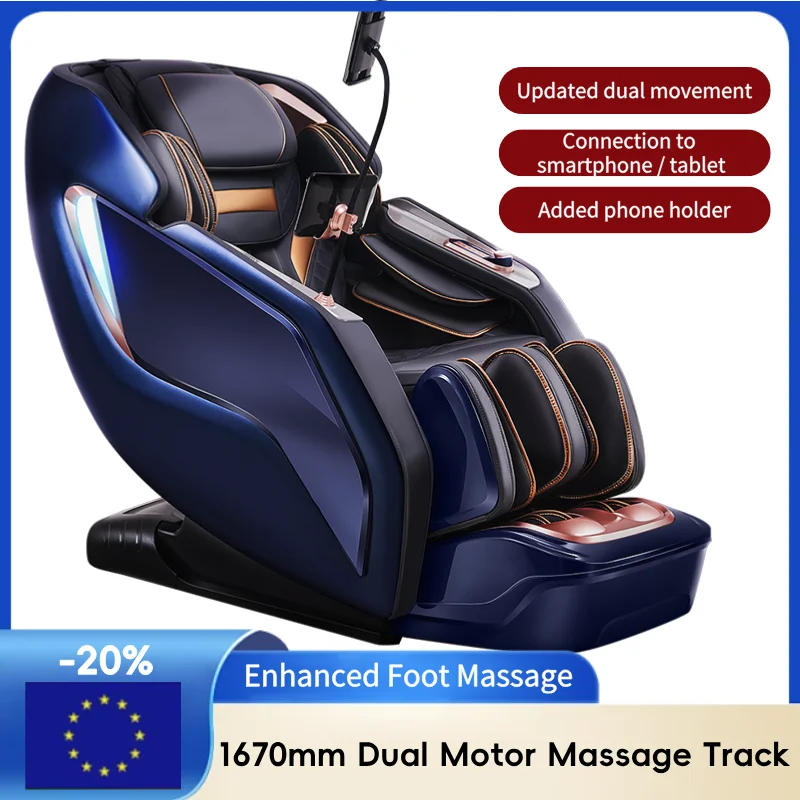 Dual-motor New Massage Chair Home Recliner Zero Gravity Full Body Automatic Multifunction Intelligent Electric Space Capsule Sof