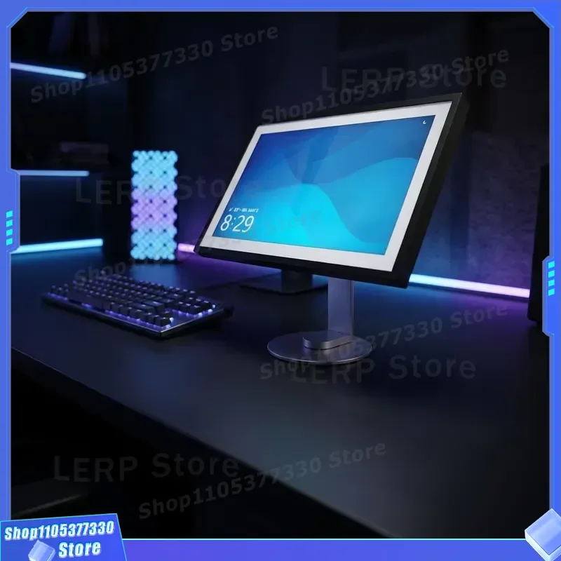 360 Degree Rotating Aluminum Monitor Stand Adjustable Height Tilt Ergonomic Desk Mount Holder for Computer Screen Desktop PC