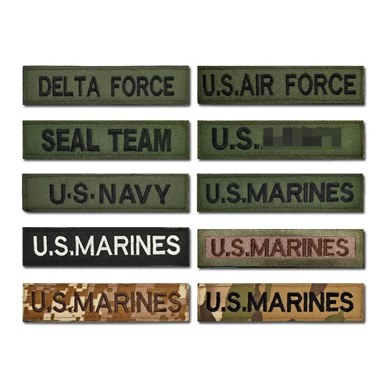 US Tactical Patch Military Tactical Hook and Loop Badge Applique Embroidery Stickers for Clothing