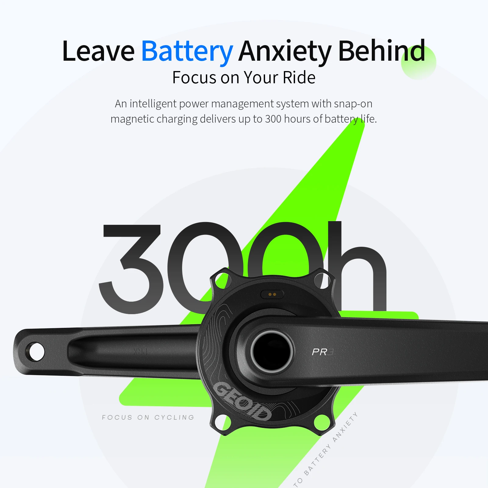 GEOID PM500 Power Meter 110BCD 4 Bolt Crank 24mm Spindle ANT+ Bluetooth Road Bike Power Meter for Shimano