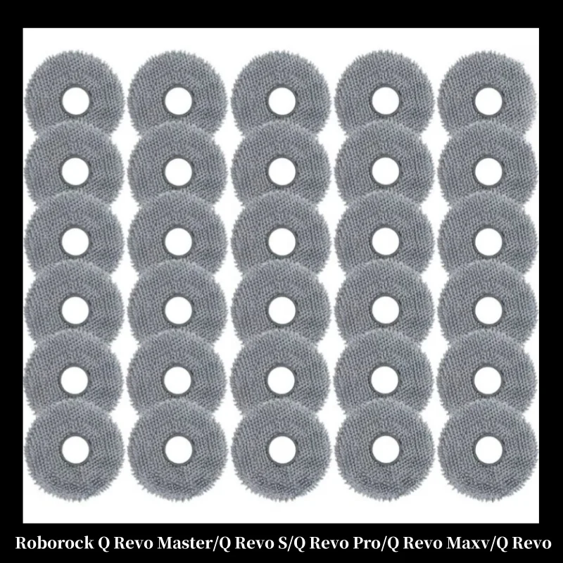 Mop Pads For Roborock Q Revo Master, Q Revo S, Q Revo Pro, Q Revo Maxv, Q Revo Curv Accessories Replacement Parts Mopping Cloths