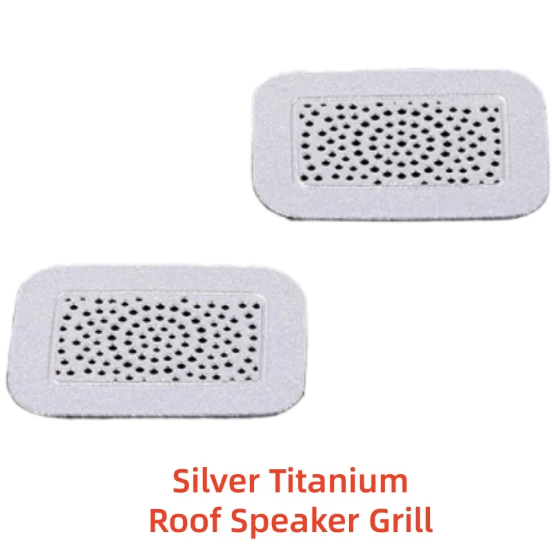 Car Upgrade Styling Silver Titani Roof Speaker Grill For Toyota Tundra Sequoia 2022-2023 Car Modification Decoration Accessories