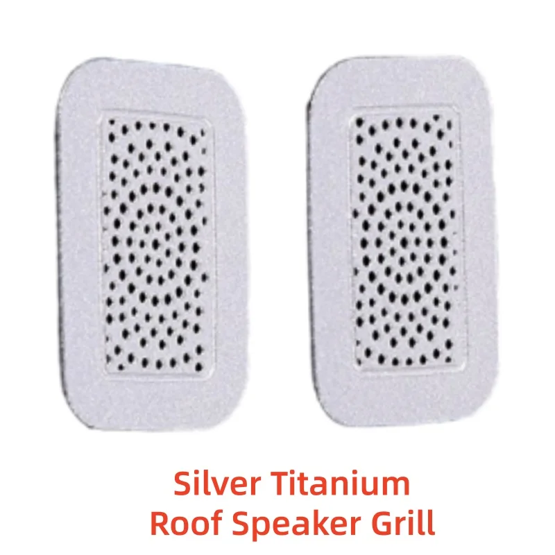 Car Upgrade Styling Silver Titani Roof Speaker Grill For Toyota Tundra Sequoia 2022-2023 Car Modification Decoration Accessories