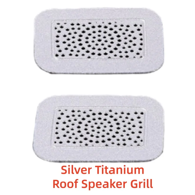 Car Upgrade Styling Silver Titani Roof Speaker Grill For Toyota Tundra Sequoia 2022-2023 Car Modification Decoration Accessories