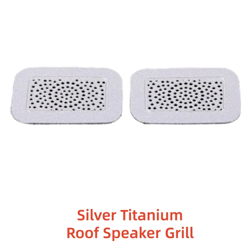 Car Upgrade Styling Silver Titani Roof Speaker Grill For Toyota Tundra Sequoia 2022-2023 Car Modification Decoration Accessories