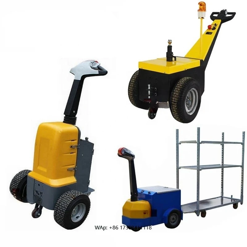 1000kg 1 2 3 5 6 Ton Small Mini Portable Walk Move Type Electric Battery Power Operated Smart Manual Hand Drive Tow Tractor