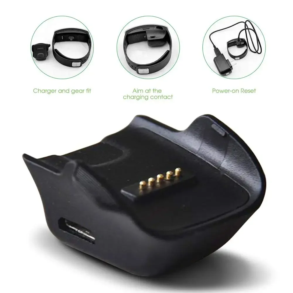 USB Charging Dock Desktop for Samsung Gear Fit SM R350 R380  Smart Watch Charger Cradle Cable