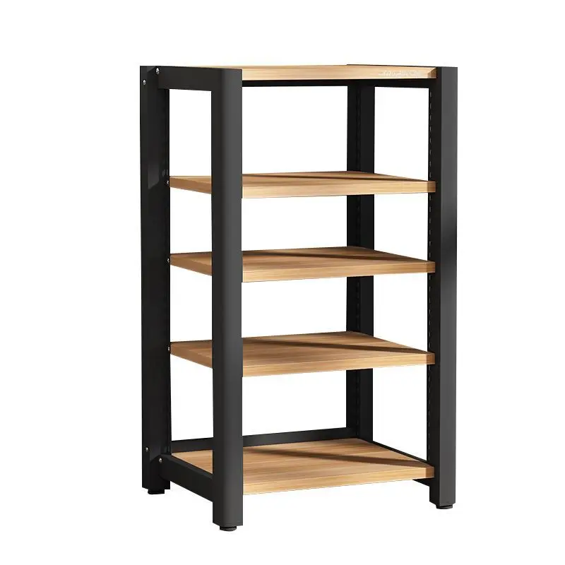 Steel Wood CD Amplifier Rack Laminate Lifting Adjustable Home Theater Speaker