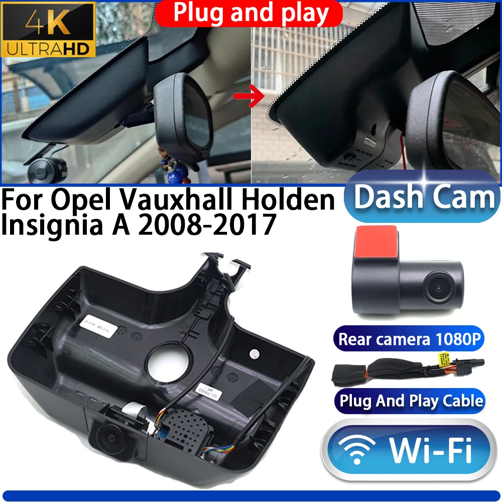 HighCity For Opel Vauxhall Holden Insignia A 2008-2017 Dash Cam Camera DVR 4K UHD Night Vision Wifi Plug And Play Video Recorder